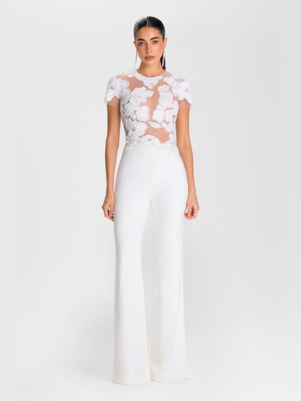 Nadine Merabi Sloane White Jumpsuit